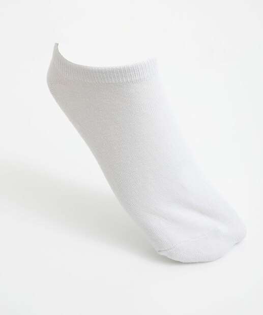 Kit 5 Pares Meias Invisíveis Feminina Marisa Branco