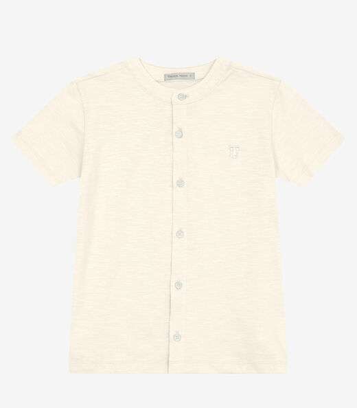 Camisa Masculina em Meia Malha MaquinetaTrick Nick Off White