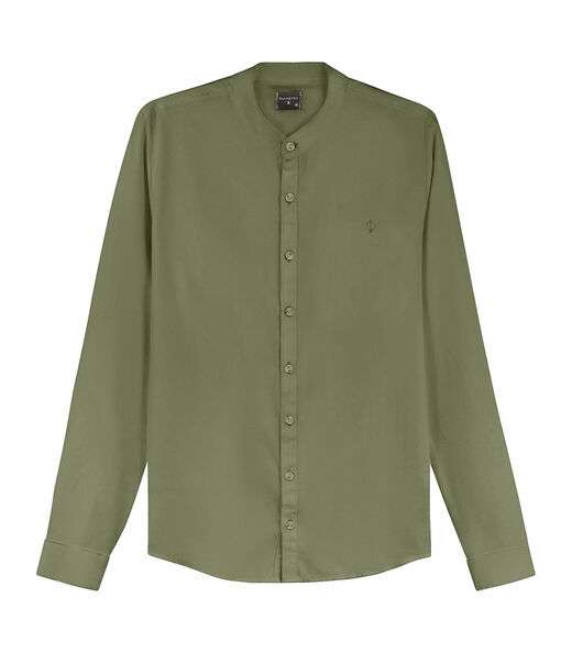 Camisa Manga Longa Tricoline Maquinetado Diametro Verde