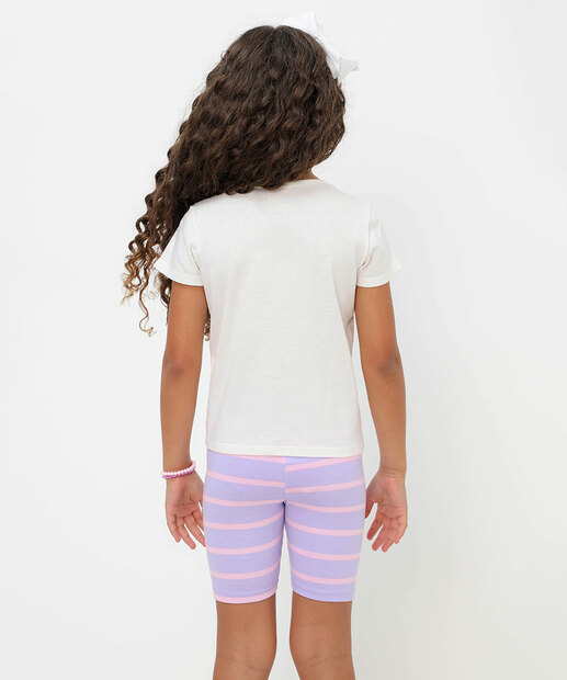 Blusa Infantil Estampa Urso Marisa Tam 4 a 10 Off White