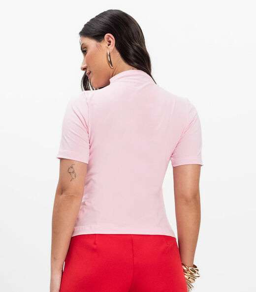 Blusa Feminina Cotton Leve Infinita Cor Rosa