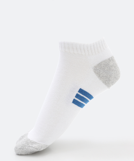 Kit 3 Pares Meias Masculina Cano Curto MR Branco