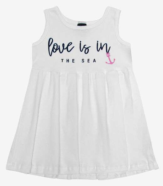 Vestido Infantil Ribana Select Branco