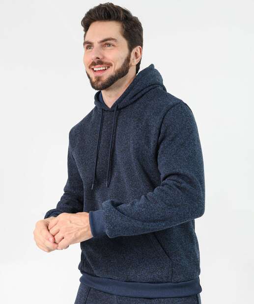 Image_Blusão Masculino Moletom Mescla Capuz Marisa Azul