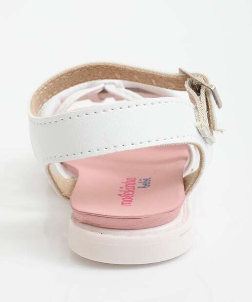 Sandália Infantil Strass Molekinha Branco
