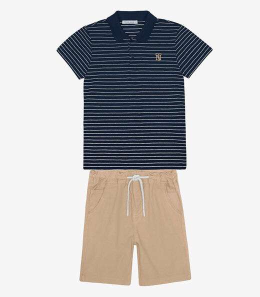 Image_Conjunto Infantil Polo Com Bermuda Trick Nick Azul