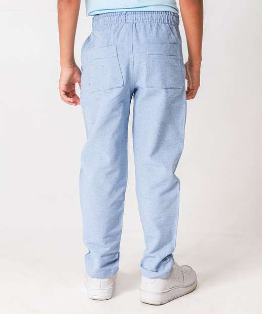 Calça Infantil Bolso Marisa Tam 4 a 10 Azul