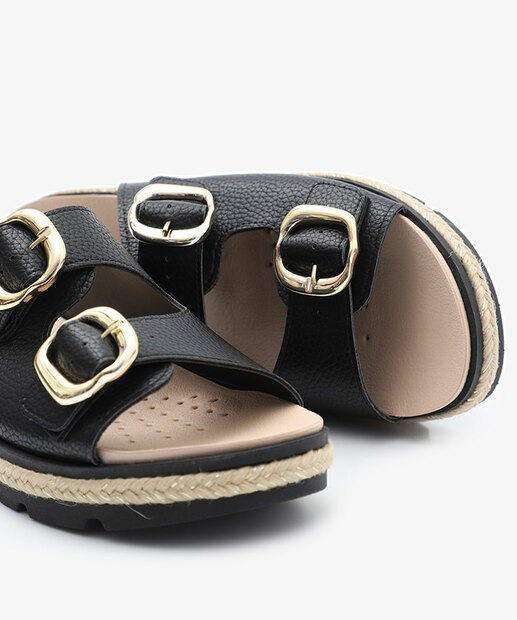 Rasteirinha Birken Feminina Modare Preto