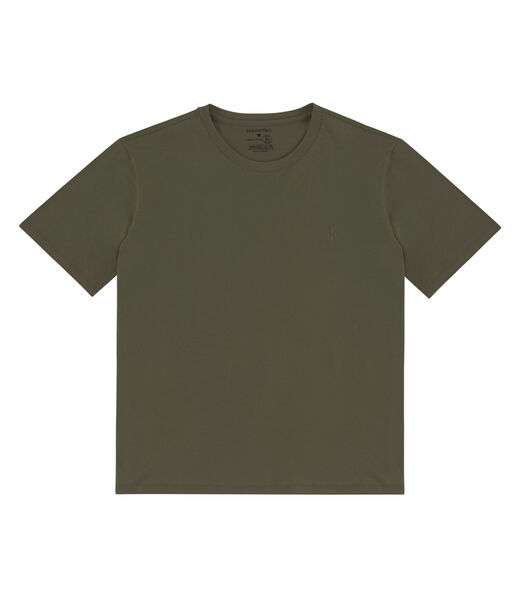 Camiseta Masculina Plus Size Meia Malha Diametro Verde