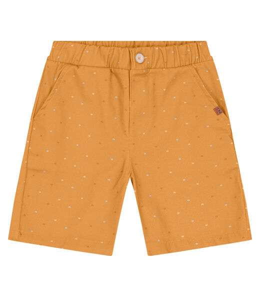 Bermuda Infantil Menino Sarja Twill Trick Nick Amarelo
