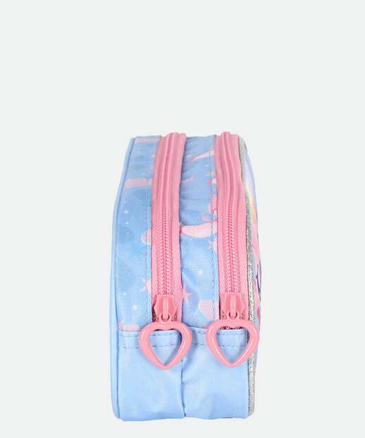 Estojo Escolar Infantil Stitch e Angel Disney