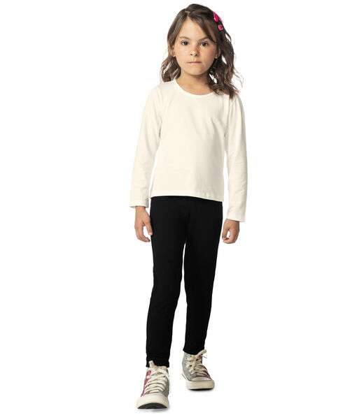 Blusa Manga Longa Infantil Feminina Rovitex Kids Bege