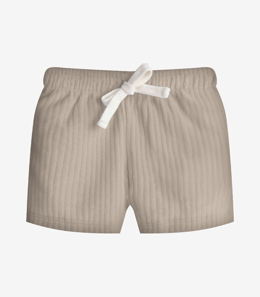 Conjunto Infantil Polo Com Bermuda Trick Nick Bege