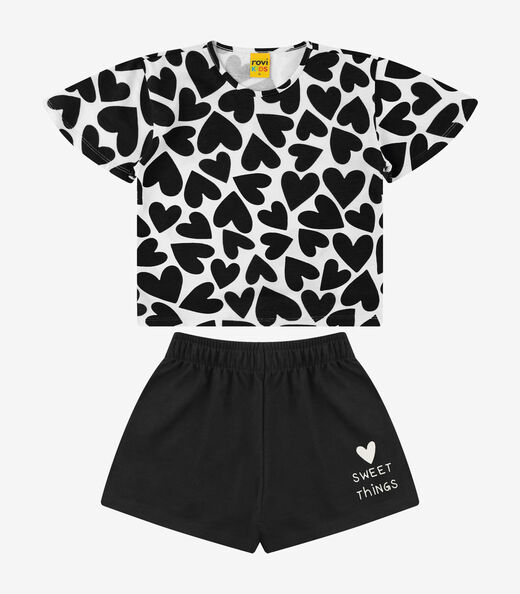 Image_Conjunto Blusa com Shorts Meia Malha Rovi Kids Preto