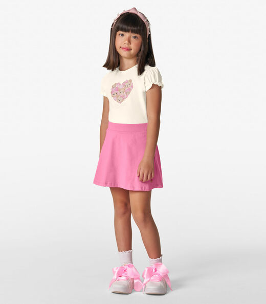 Blusa Feminina em Cotton Leve Trick Nick Off White