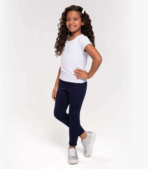 Blusa Infantil Feminina Canelada Trick Nick Branco