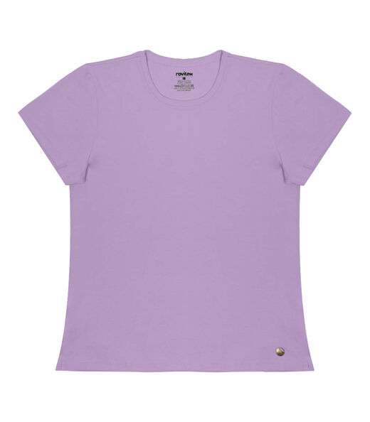 Blusa Feminina Cotton Leve Básica Rovitex Roxo