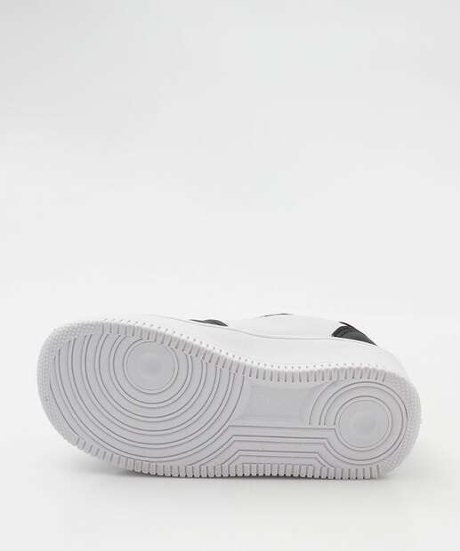 Tênis Infantil Casual Recorte Branco