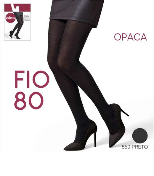 Meia Calça Opaca Fio 80 Selene Preto