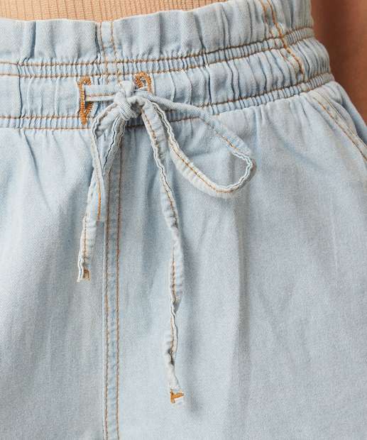Short Jeans Feminino Clochard Cintura Alta Marisa