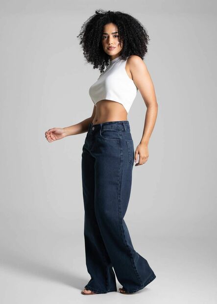 Calça Jeans Sawary Wide Leg - 282652