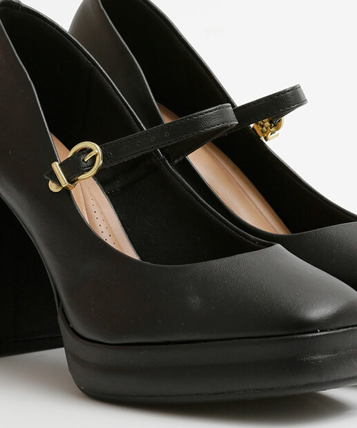 Scarpin Feminino Meia Pata Salto Grosso Beira Rio