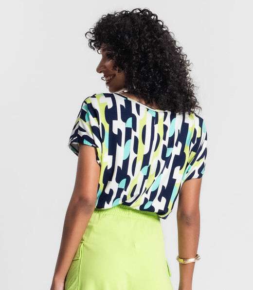 Blusa Feminina Estampada Rovitex Verde