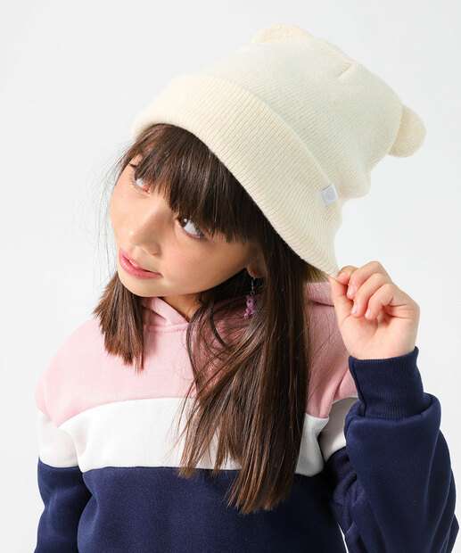 Image_Touca Infantil Detalhe Orelhinha Marisa Tam 4 a 8 Bege