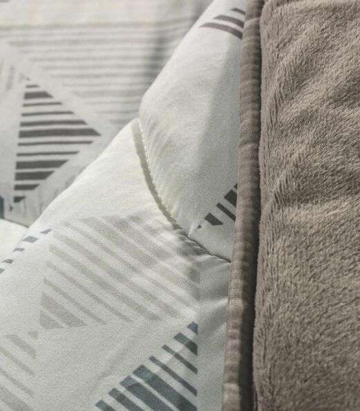 Edredom Blend Comfort Queen Altenburg Cinza