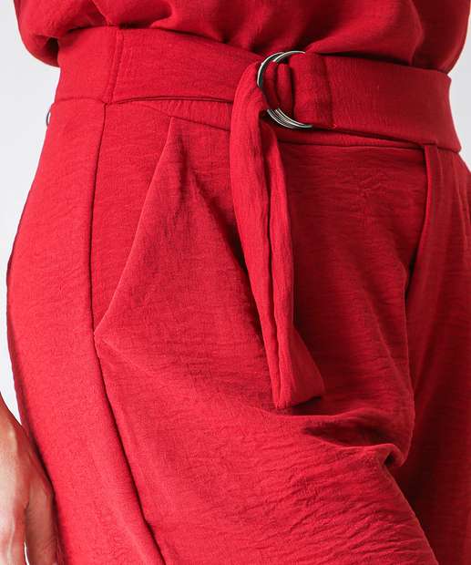Short Feminino Airflow Textura Marisa Vermelho