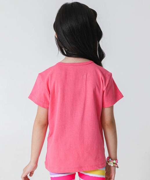 Blusa Infantil Lol e Amigas Tam 4 a 10 Rosa