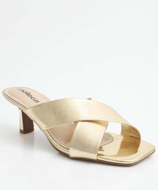 Image_Tamanco Salto Fino Feminino Metalizado Moleca Dourado