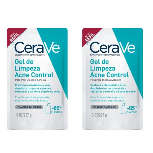 Image_Kit com 2 Unidades de Cerave Gel De Limpeza Acne Control Refil 227g