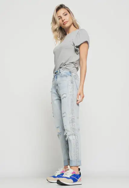 Blusa  Princesa Com Detalhe Assimétrico Malha Mescla