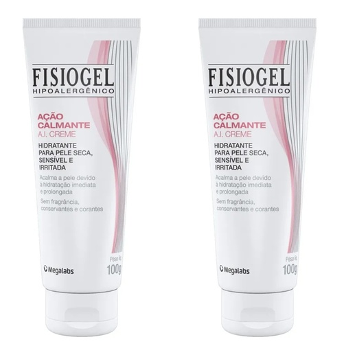 Image_Kit com 2 Unidades de Creme Hidratante Fisiogel Ação Calmante A.I 100g