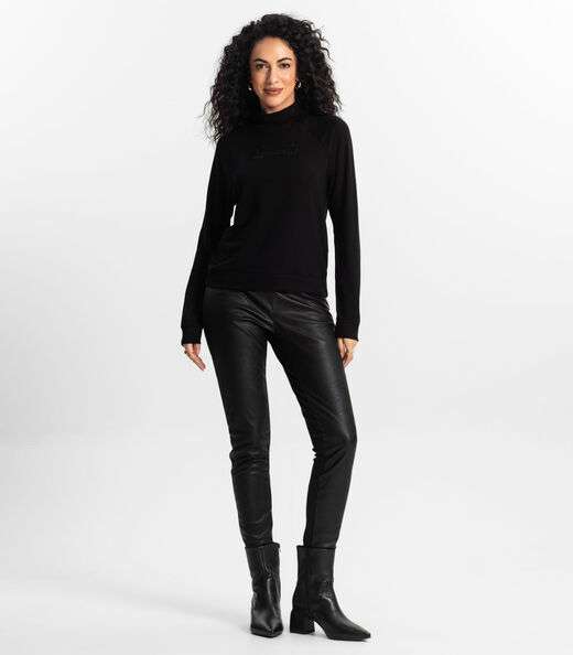 Blusão Raglan Feminino Rovitex Preto