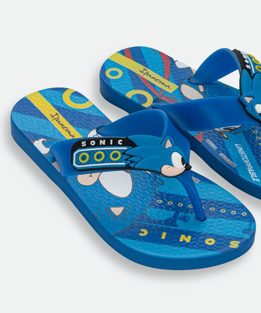Chinelo Ipanema Infantil Sonic Azul