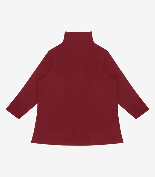 Image_Blusa Manga 7/8 Viscotorcion Plus Size Secret Glam Vermelho