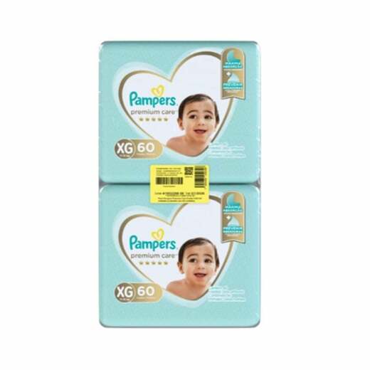 Image_Kit 4 Fraldas Infantil Pampers Premium Care Xg 11 A 15Kg Pacote 2 Unidades cada
