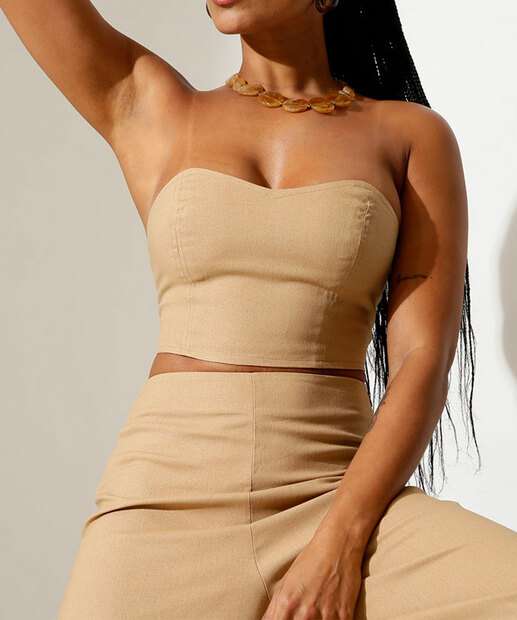 Blusa Cropped Feminina Tomara Que Caia