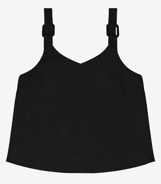 Regata Feminina Com Detalhes Endless Preto