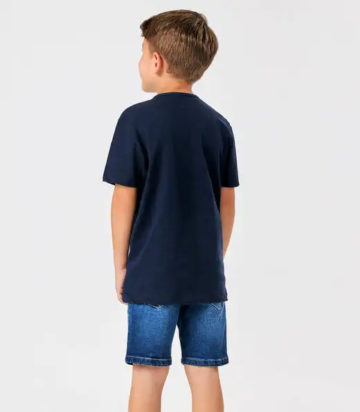 Bermuda Masculina Jeans Trick Nick Azul