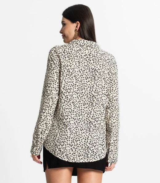 Camisa Feminina Manga Longa Select Marrom