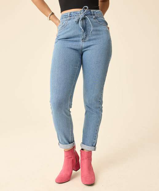 Calça Mom Jeans Feminina Clochard Marisa