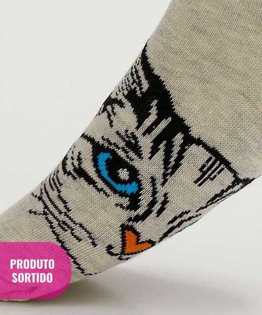 Kit 3 Pares Meias Sortida Feminina Soquete Claika