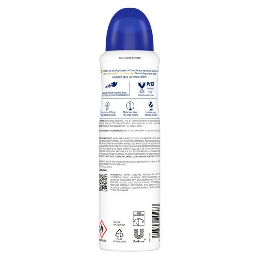 Kit c/9 Unidades de Desodorante Aerosol Dove Original 150ml