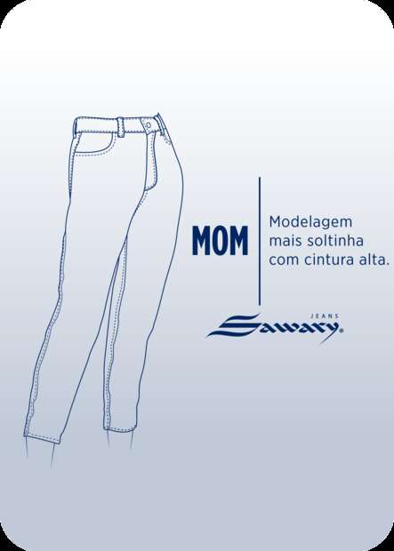 Calça Sarja Sawary Mom - 277826