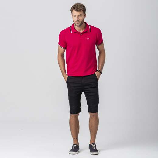 Camiseta Polo Rock e Soda Masculina