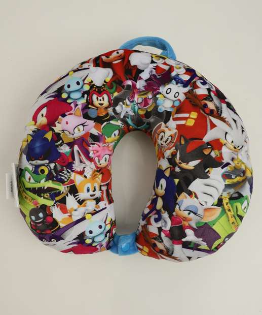 Almofada Pescoço Estampa Sonic