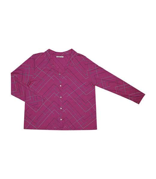 Camisa Manga Longa Viscotorcion Secret Glam Rosa